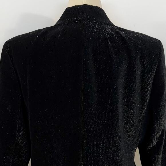 J. Crew Collection Helena Black Metallic Corduroy Jacket Blazer 14 NWT - Picture 11 of 15